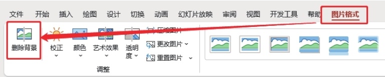 PPT 删除背景(抠图) 选项